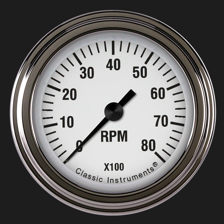 Picture of White Hot 2 1/8" Tachometer