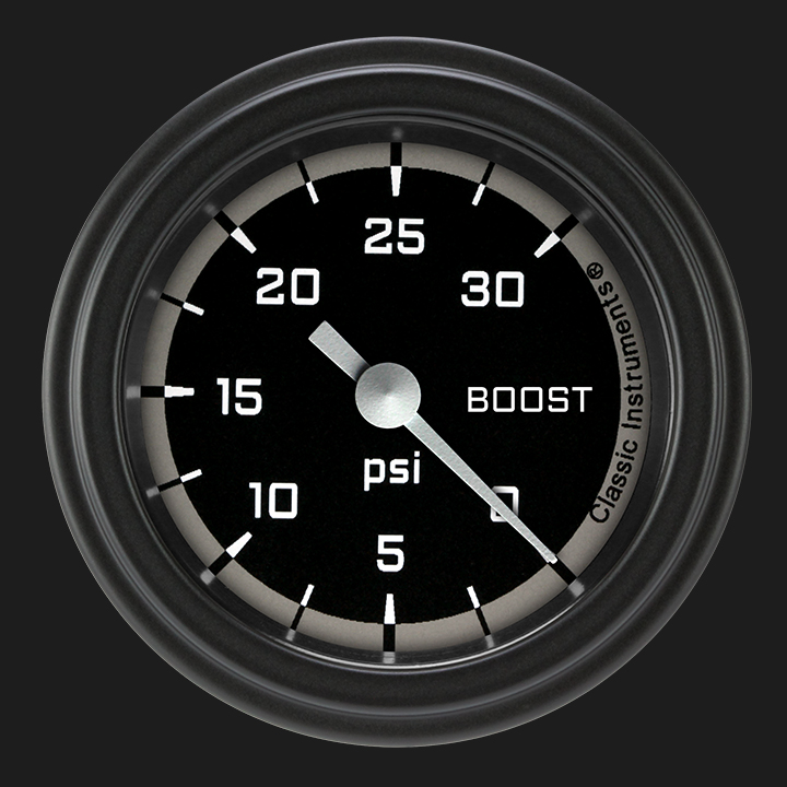 Picture of Autocross Gray 2 1/8" Boost Gauge, 30 psi