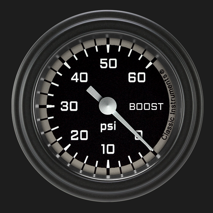 Picture of Autocross Gray 2 1/8" Boost Gauge, 60 psi