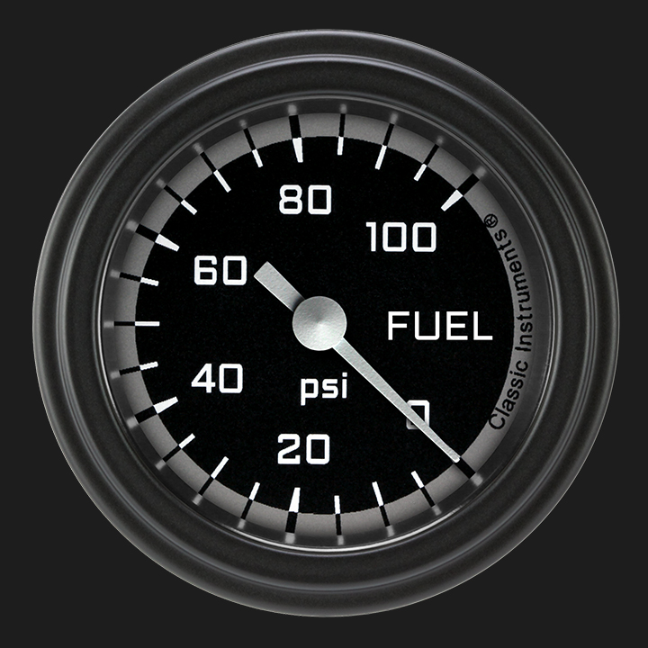 Picture of Autocross Gray 2 1/8" Fuel Pressure Gauge, 100 psi