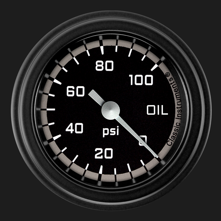 Picture of Autocross Gray 2 1/8" Oil Pressure Gauge