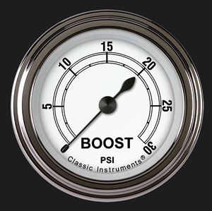 Picture of Classic White 2 1/8" Boost Gauge, 30 psi