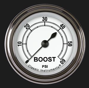 Picture of Classic White 2 1/8" Boost Gauge, 60 psi