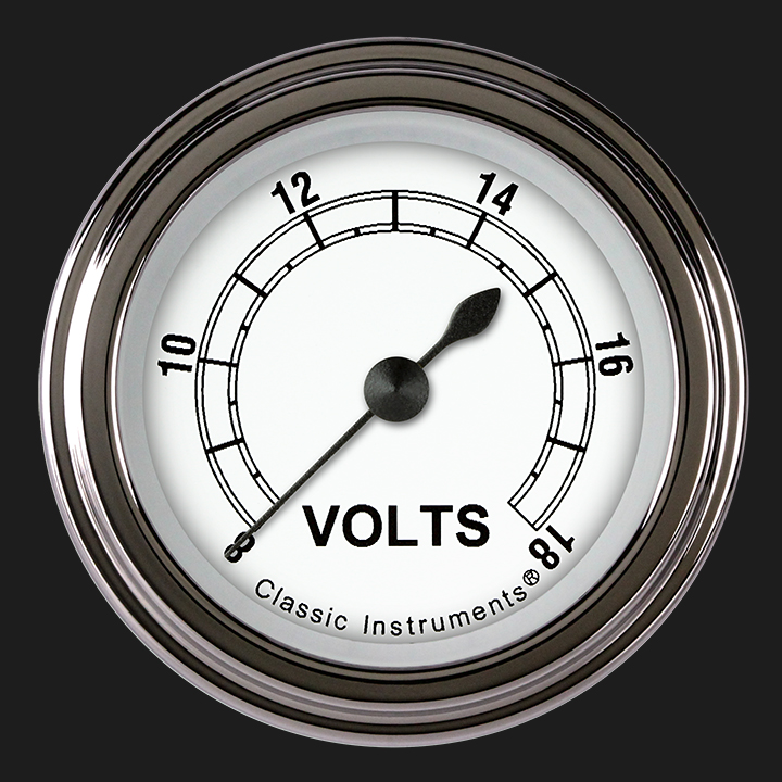 Picture of Classic White 2 1/8" Voltage Gauge