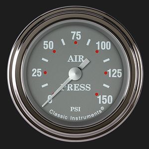 Picture of Silver Gray 2 1/8" Air Pressure Gauge