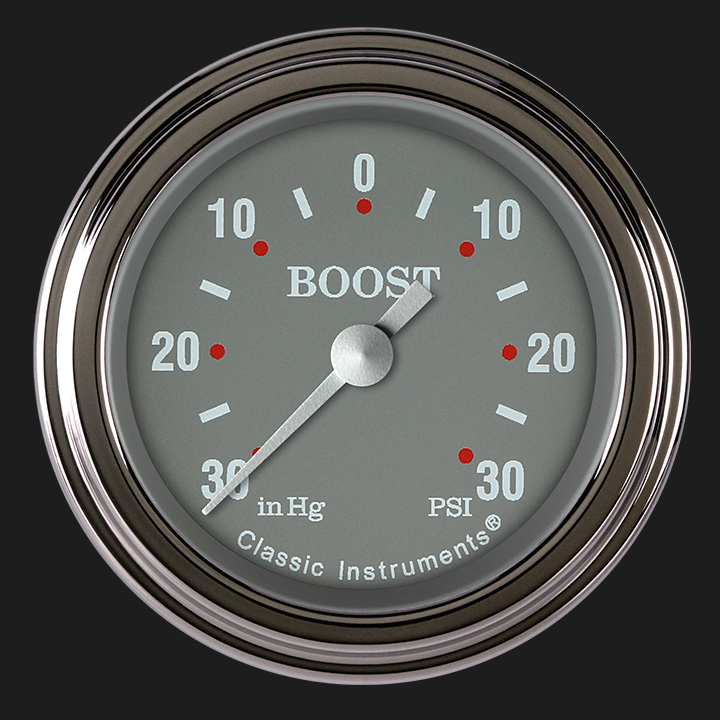 Picture of Silver Gray 2 1/8" Boost/Vac Gauge