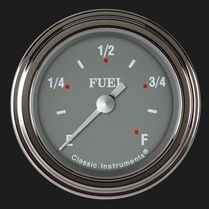 Picture of Silver Gray 2 1/8" Fuel Gauge