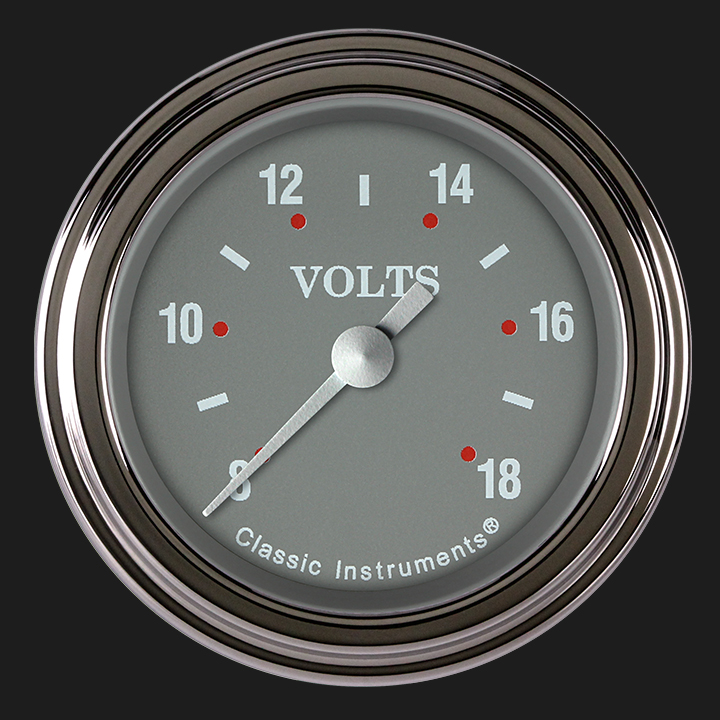 Picture of Silver Gray 2 1/8" Voltage Gauge