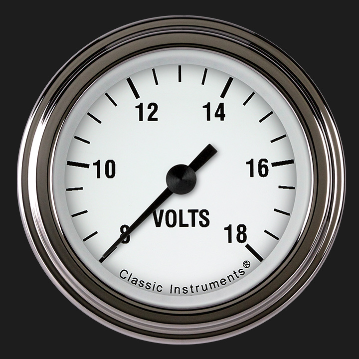 Picture of White Hot 2 1/8" Voltage Gauge