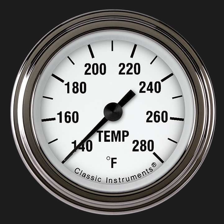 Picture of White Hot 2 1/8" Water Temperature Gauge