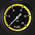 Picture of Autocross Yellow 2 5/8" Fuel Pressure Gauge, 15 psi