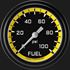 Picture of Autocross Yellow 2 5/8" Fuel Pressure Gauge, 100 psi