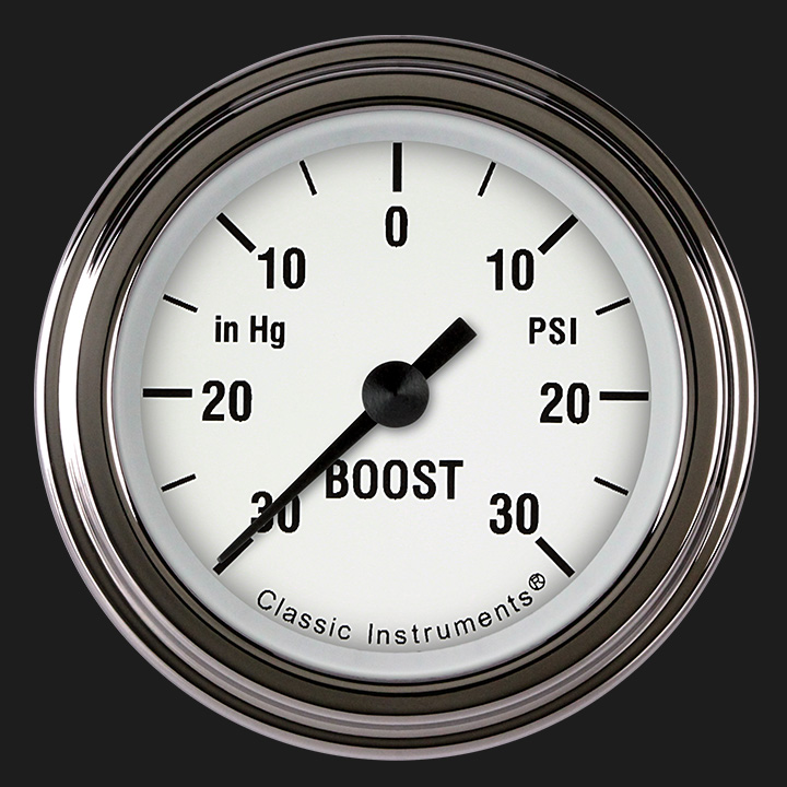 Picture of White Hot 2 1/8" Boost/Vac Gauge