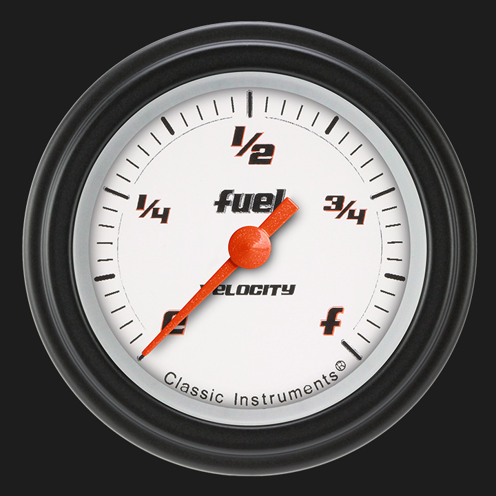 Picture of Velocity White 2 1/8" Fuel Gauge