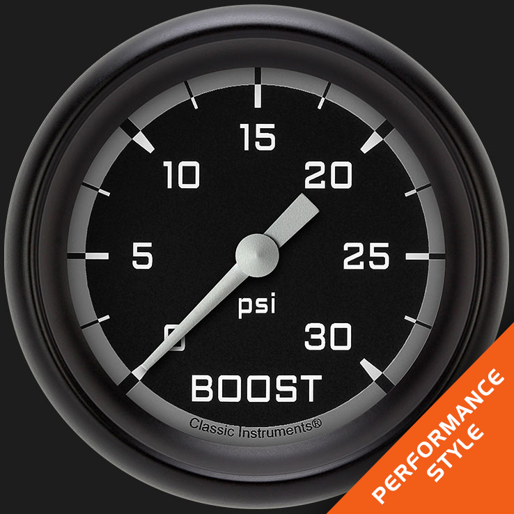 Picture of Autocross Gray 2 5/8" Boost Gauge, 30 psi