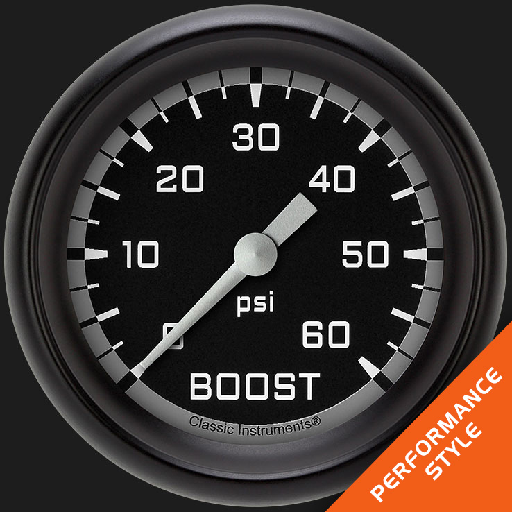 Picture of Autocross Gray 2 5/8" Boost Gauge, 60 psi
