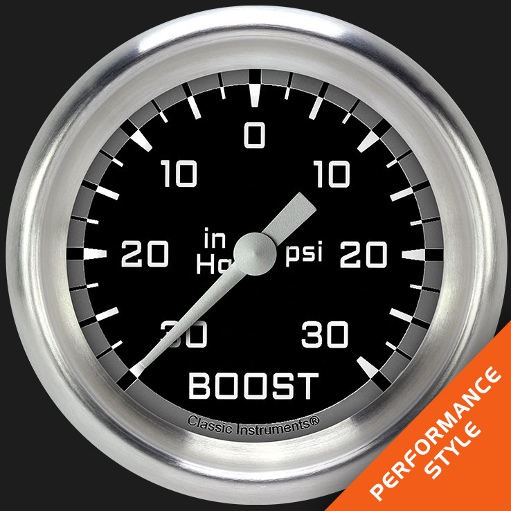 Picture of Autocross Gray 2 5/8" Boost/Vac Gauge