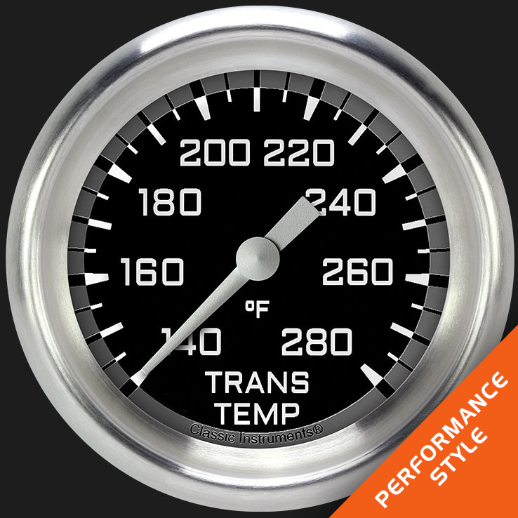 Picture of Autocross Gray 2 5/8" Transmission Temperature Gauge