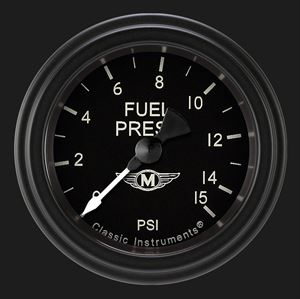Picture of Moal Bomber 2 1/8" Fuel Pressure Gauge, 15 psi
