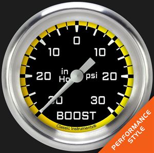 Picture of Autocross Yellow 2 5/8" Boost/Vac Gauge