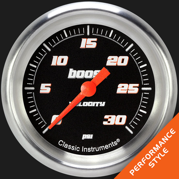 Picture of Velocity Black 2 5/8" Boost Gauge, 30 psi
