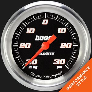 Picture of Velocity Black 2 5/8" Boost/Vac Gauge