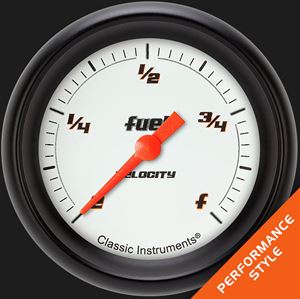 Picture of Velocity White 2 5/8" Fuel Gauge