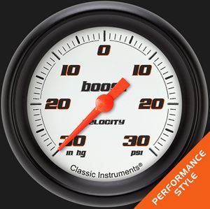 Picture of Velocity White 2 5/8" Boost/Vac Gauge