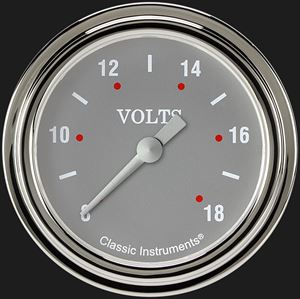 Picture of Silver Gray 2 5/8" Voltage Gauge