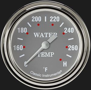 Picture of Silver Gray 2 5/8" Water Temperature Gauge