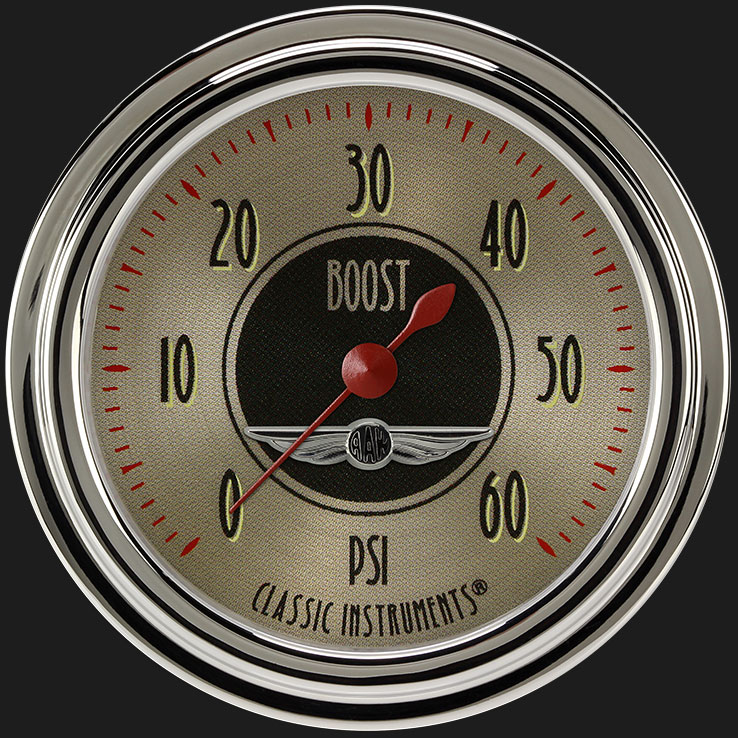 Picture of All American Nickel 2 5/8" Boost Gauge, 60 psi