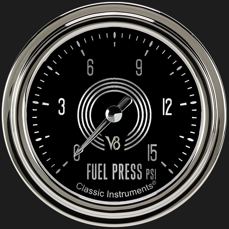 Picture of V8 Speedster 2 5/8" Fuel Pressure Gauge, 15 psi
