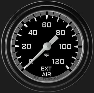 Picture of Autocross Gray 2 5/8" Outside Air Temp. Gauge