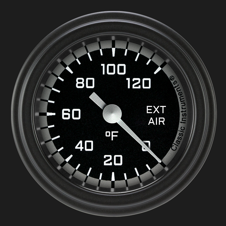 Picture of Autocross Gray 2 1/8" Outside Air Temp. Gauge