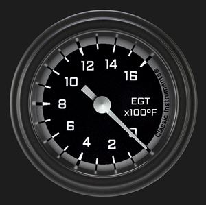 Picture of Autocross Gray 2 1/8" Exhaust Gas Temp. Gauge