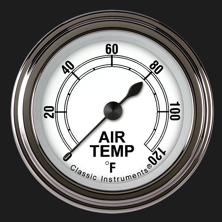 Picture of Classic White 2 1/8" Outside Air Temp. Gauge