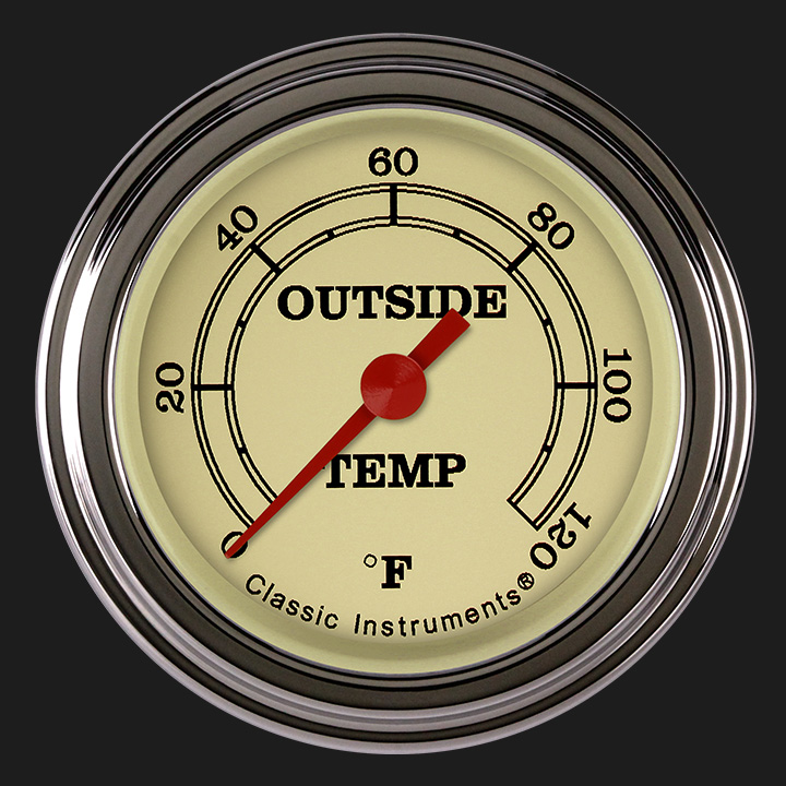 Metal Case Glass Tube Outdoor Temperature Gauge , Indoor Outdoor Temp Gauge  Quick Response