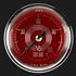 Picture of V8 Red Steelie 2 1/8" Outside Air Temp. Gauge