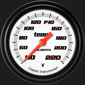 Picture of Velocity White 2 5/8" Stock Eliminator Temp. Gauge