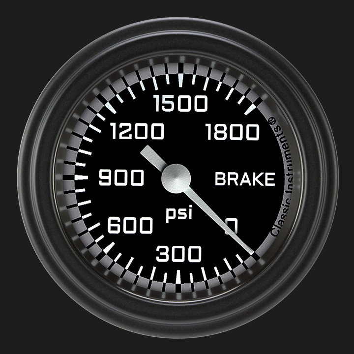 Picture of AutoCross Gray 2 1/8" Brake Pressure Gauge
