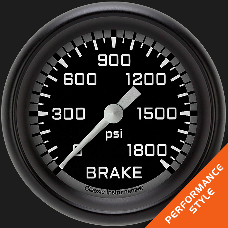 Picture of Autocross Gray 2 5/8" Brake Pressure Gauge