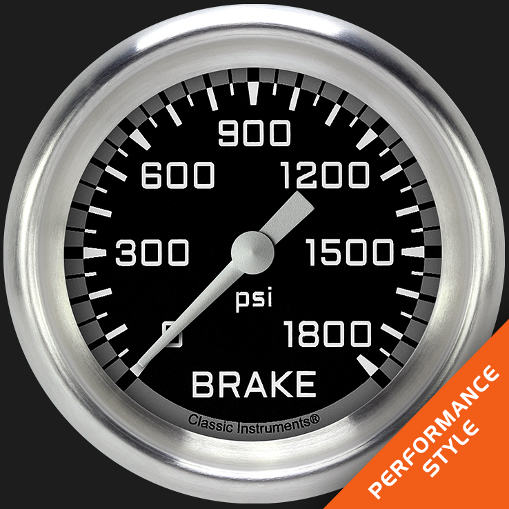 Picture of Autocross Gray 2 5/8" Brake Pressure Gauge