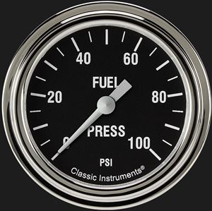 Picture of Hot Rod 2 5/8" Fuel Pressure Gauge, 100 psi