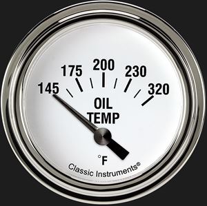Picture of White Hot 2 5/8" Oil Temperature Gauge