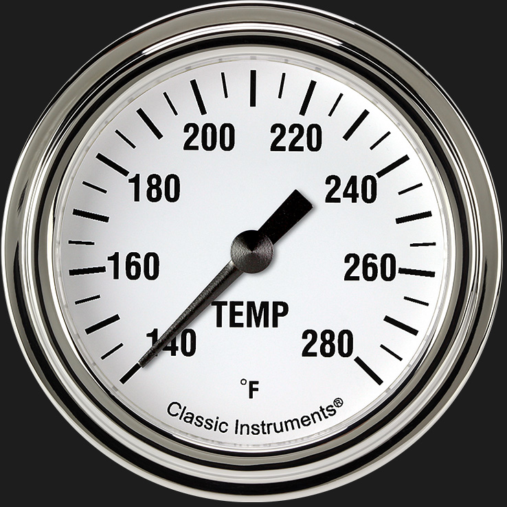 Picture of White Hot 2 5/8" Water Temperature Gauge