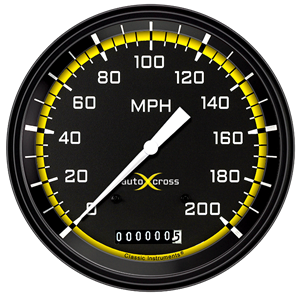 Picture of AutoCross Yellow 4 5/8" Speedometer