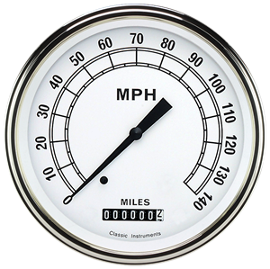 Picture of Classic White 4 5/8" Speedometer