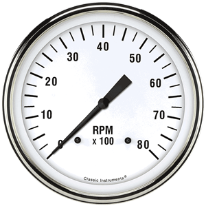 Picture of White Hot 4 5/8" Tachometer