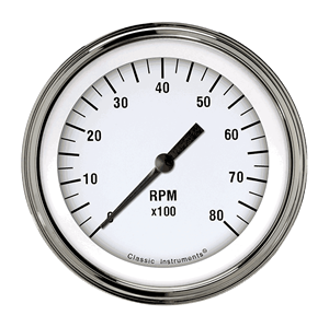 Picture of White Hot 3 3/8" Tachometer