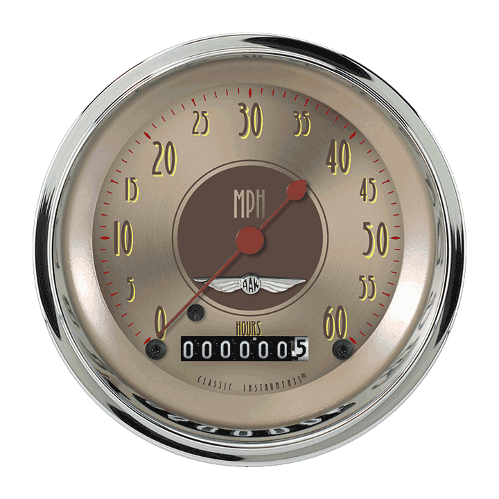 Picture of All American Nickel 3 3/8" Low Speed Speedometer